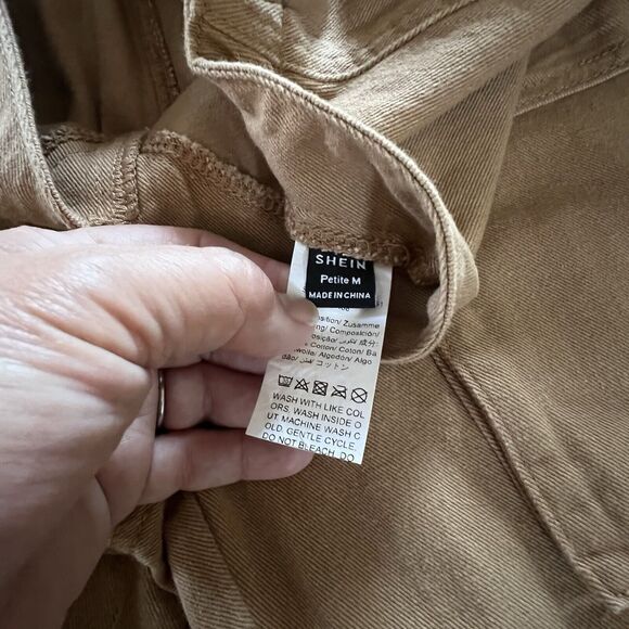 SHEIN Cargo Pants Brown Women's Size Petite M - Picture 6 of 9